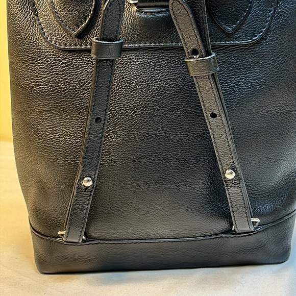 COA Louis Vuitton Calfskin LockMe Backpack Silver Hdw #DU3196 France 2016 - Picture 7 of 17